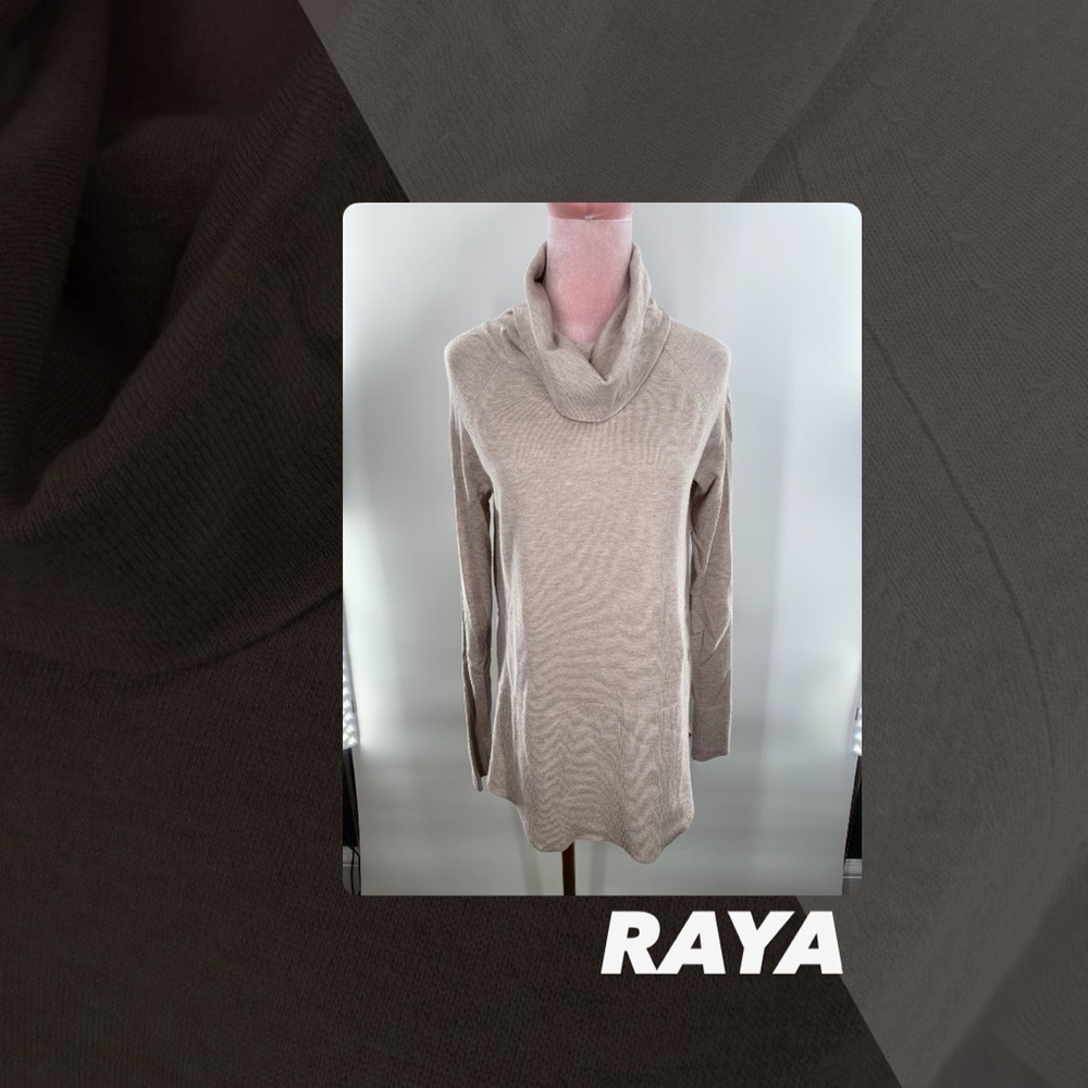 EUC Raya Cream Cowl Neck Sweater